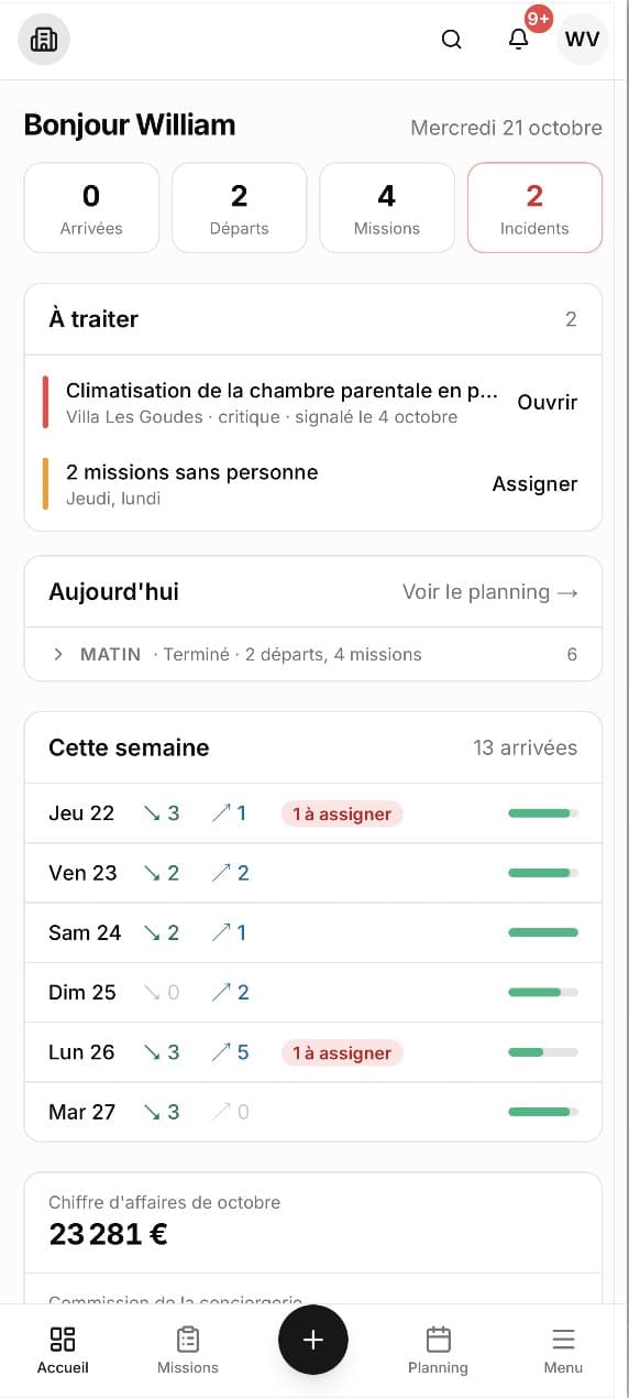 Qlef, l'accueil de l'app mobile